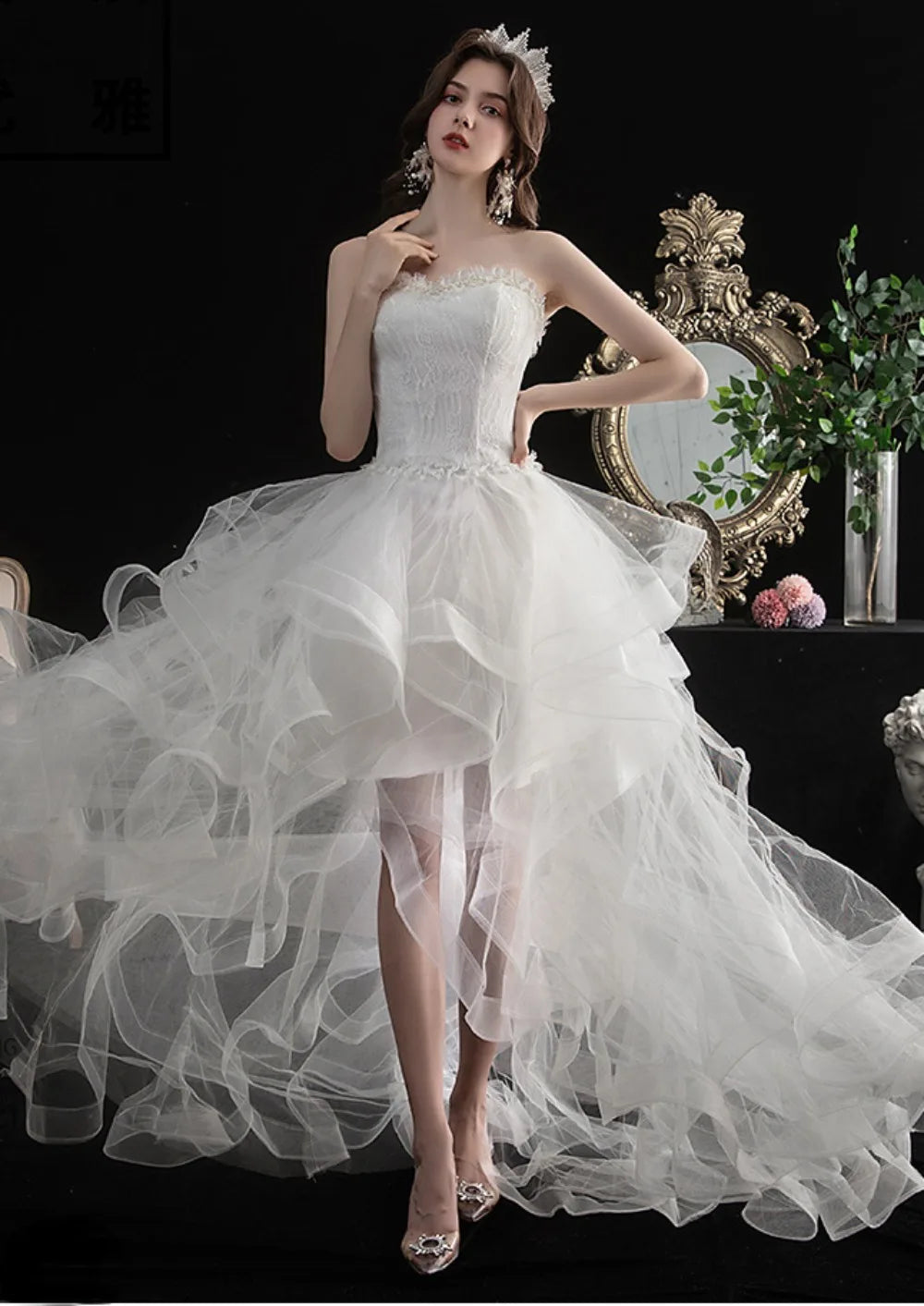 Long Back Light Wedding Dress Princess Fluffy Trailing Cake Skirt Wedding Dress The Clothing Company Sydney