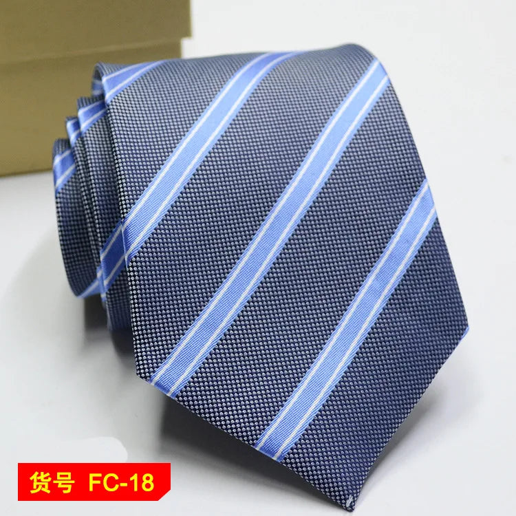 Men's Jacquard floral and solid neckties from The Clothing Company Sydney, featuring 7-8cm wide elegant accessory ties.