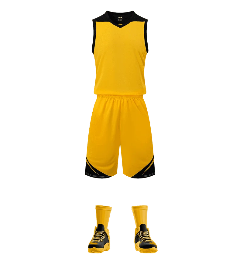 Two-piece sportswear basketball jersey and shorts set by The Clothing Company Sydney, suitable for men, women, and kids.