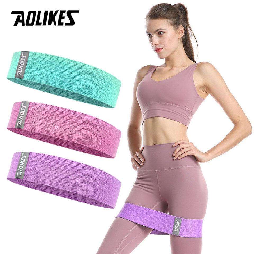 Wide fitness resistance band for hip and leg exercises, anti-slip design, ideal for squats and circle training, from The Clothing Company Sydney