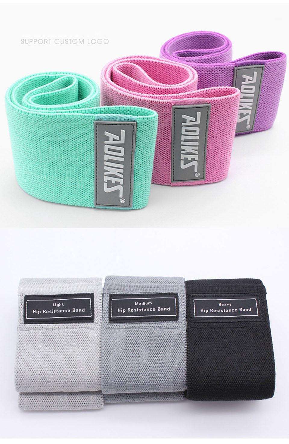 Wide fitness exercise resistance band by The Clothing Company Sydney, used for hip and leg workouts, anti-slip design for stability.