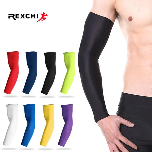 1PC Ice Fabric Summer UV Protection Running Basketball Volleyball Cycling Sunscreen Sports Arm Sleeve The Clothing Company Sydney