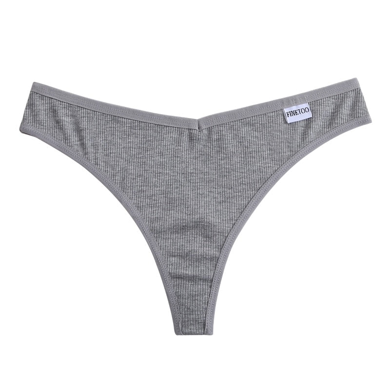 Cotton fruit embroidery G-string lingerie by The Clothing Company Sydney featuring T-back thong design and delicate decorative details.