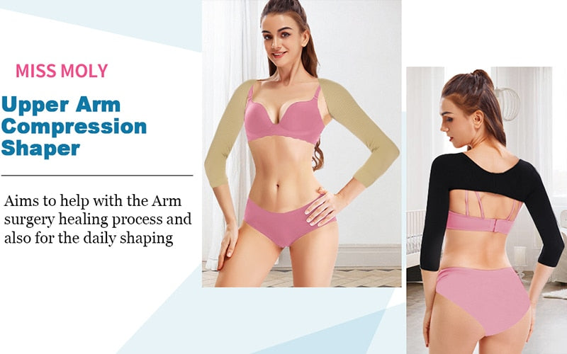 The Clothing Company Sydney arm shaper back support shapewear with shoulder corrector, anti-cellulite, and body contouring features.