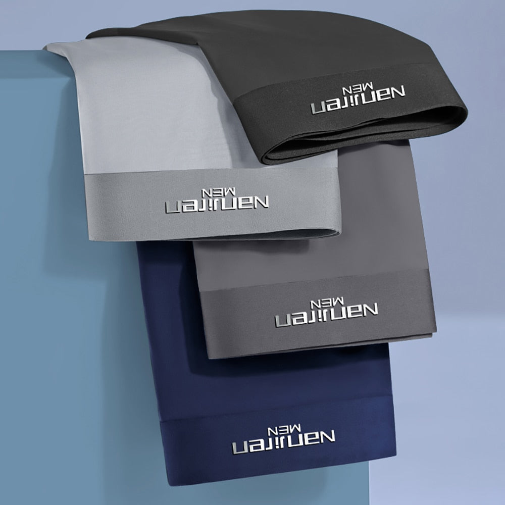 Four men's boxer briefs from The Clothing Company Sydney, antibacterial, breathable, and graphen-enhanced for comfort.