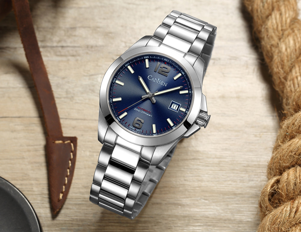 Cadisen New 39mm Men's Automatic Mechanical Watch Classic Retro 200m Waterproof Business Sports MIYOTA 8215 Watches The Clothing Company Sydney