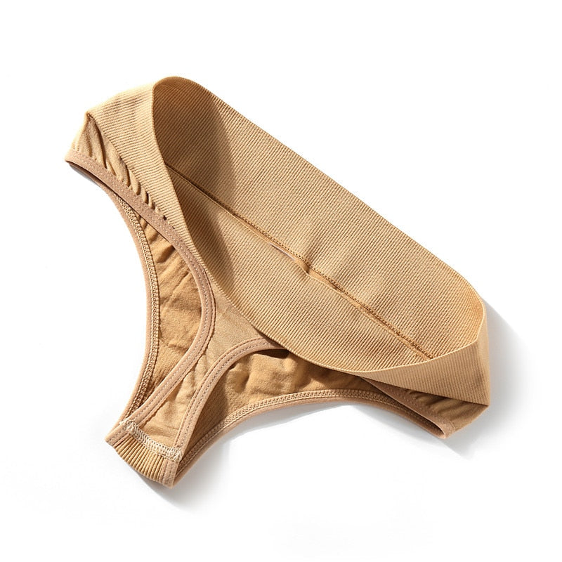 Two high-waist bodyshaper panties by The Clothing Company Sydney, solid color lingerie G-strings and briefs for smooth shaping.