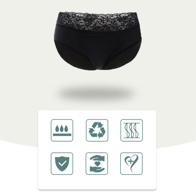 Four-layer leakproof menstrual panties from The Clothing Company Sydney in size L-4XL, showing the stylish underwear design.