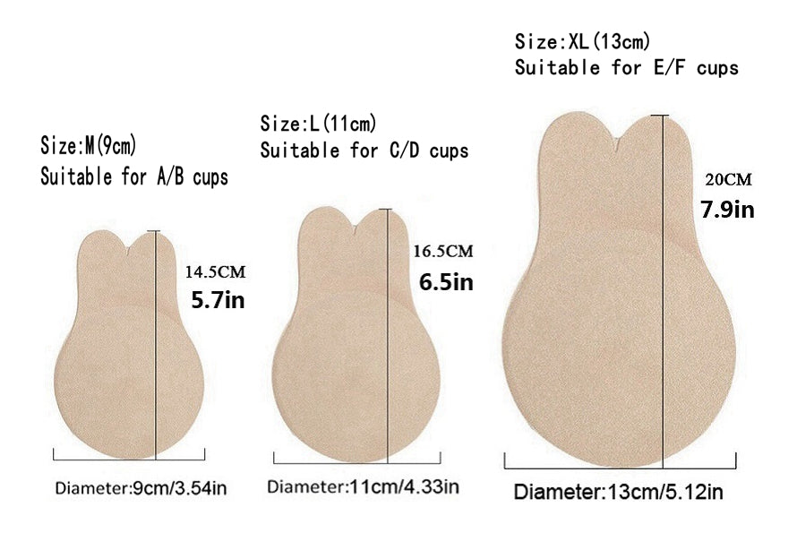 Invisible silicone push-up bra with transparent straps, backless design, reusable bridal lingerie from The Clothing Company Sydney