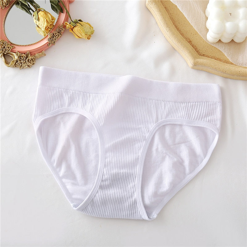 Two pack of seamless women's thong panties by The Clothing Company Sydney, comfortable cotton blend bikini G-string underwear.