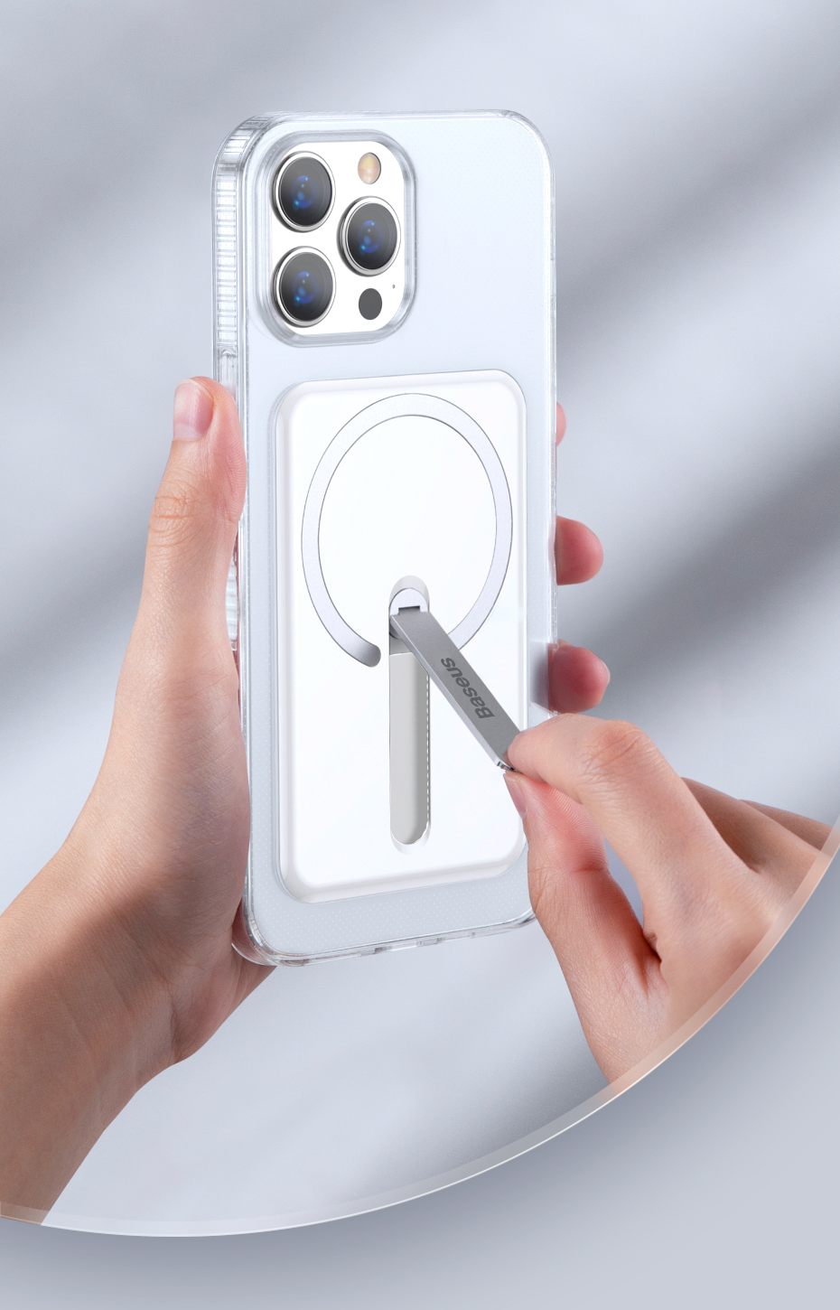 Magnetic Phone Case For iPhone 13 Pro Max Case Transparent Bracket Case Phone Covers for iPhone 13 Pro Magnet Back Cover The Clothing Company Sydney