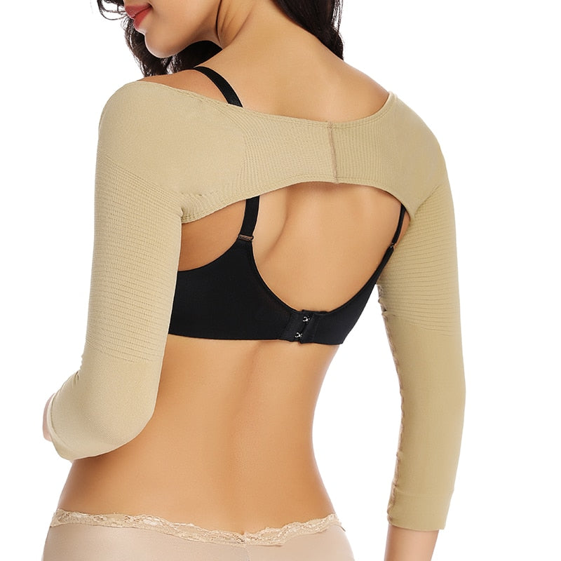 The Clothing Company Sydney arm shaper back support and shoulder corrector shapewear with anti-cellulite and humpback prevention features.
