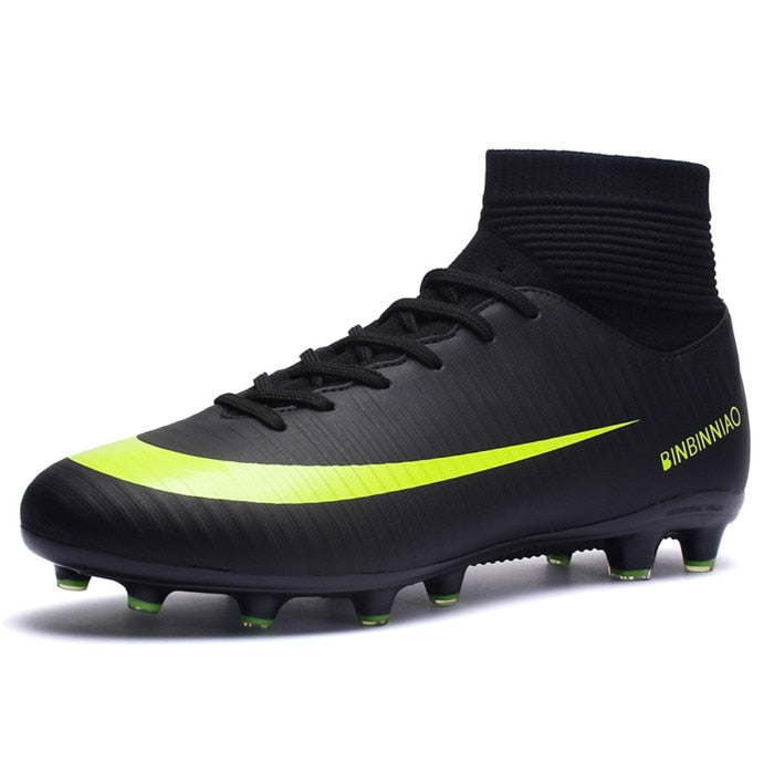 High ankle soccer cleats for kids and adults by The Clothing Company Sydney, suitable for football training and outdoor sports.
