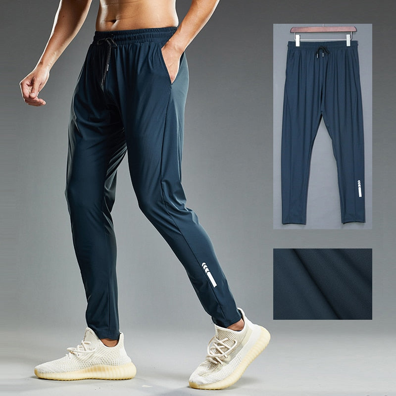 Summer Thin Men's Jogging Sweatpants Elastic Skinny Fit Casual Outdoor Training Fitness Sport Pants Running Trousers The Clothing Company Sydney