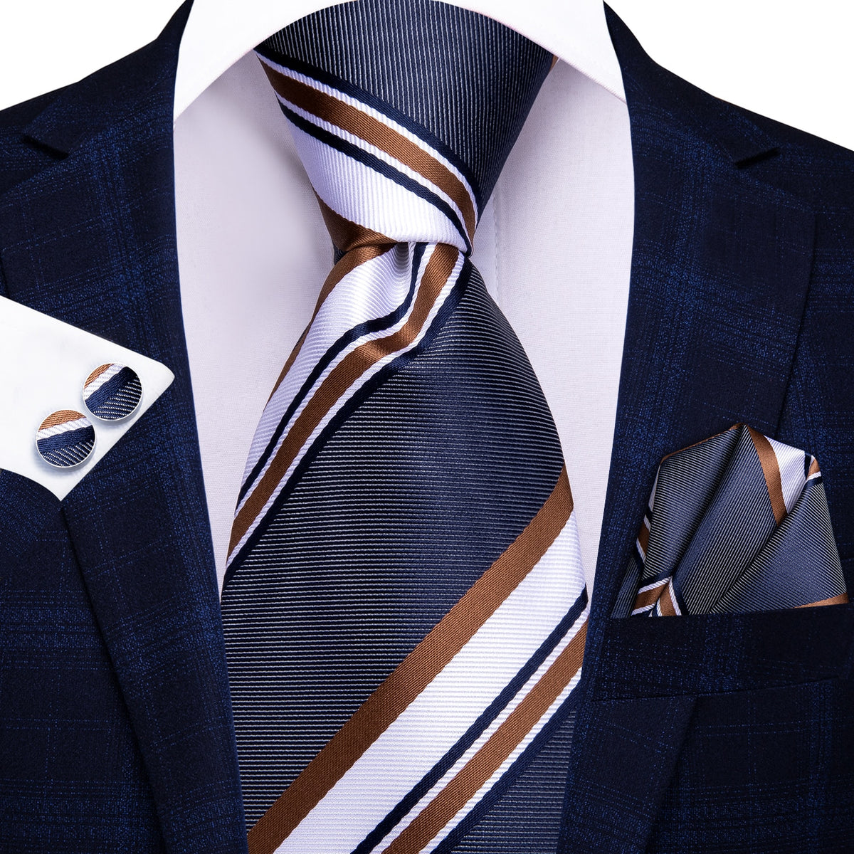Blue silk men's necktie from The Clothing Company Sydney, 8.5cm wide, ideal for formal, wedding, or business attire.
