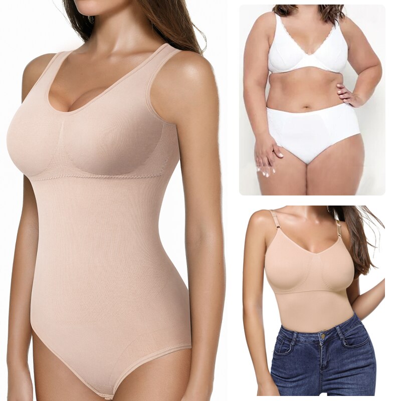 Seamless body shaper by The Clothing Company Sydney, tummy control corset top, waist trainer, and abdomen shaper for women.