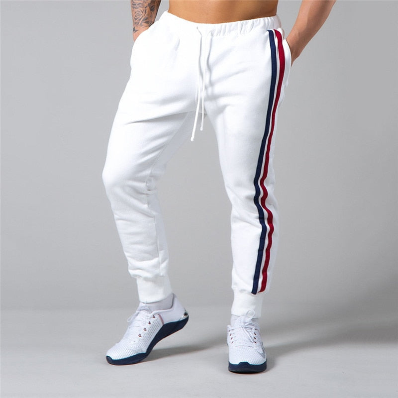 Men's Brand Casual Joggers Sweatpants Gym Running Pants Mens Fitness Bodybuilding Men Jogging Pants Zipper cotton Mix Sweatpants The Clothing Company Sydney