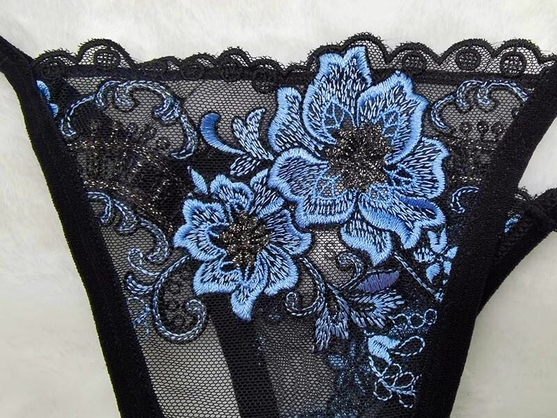 Elegant floral embroidery lingerie set for women featuring lace, underwire push-up bra, and matching underwear from The Clothing Company Sydney.