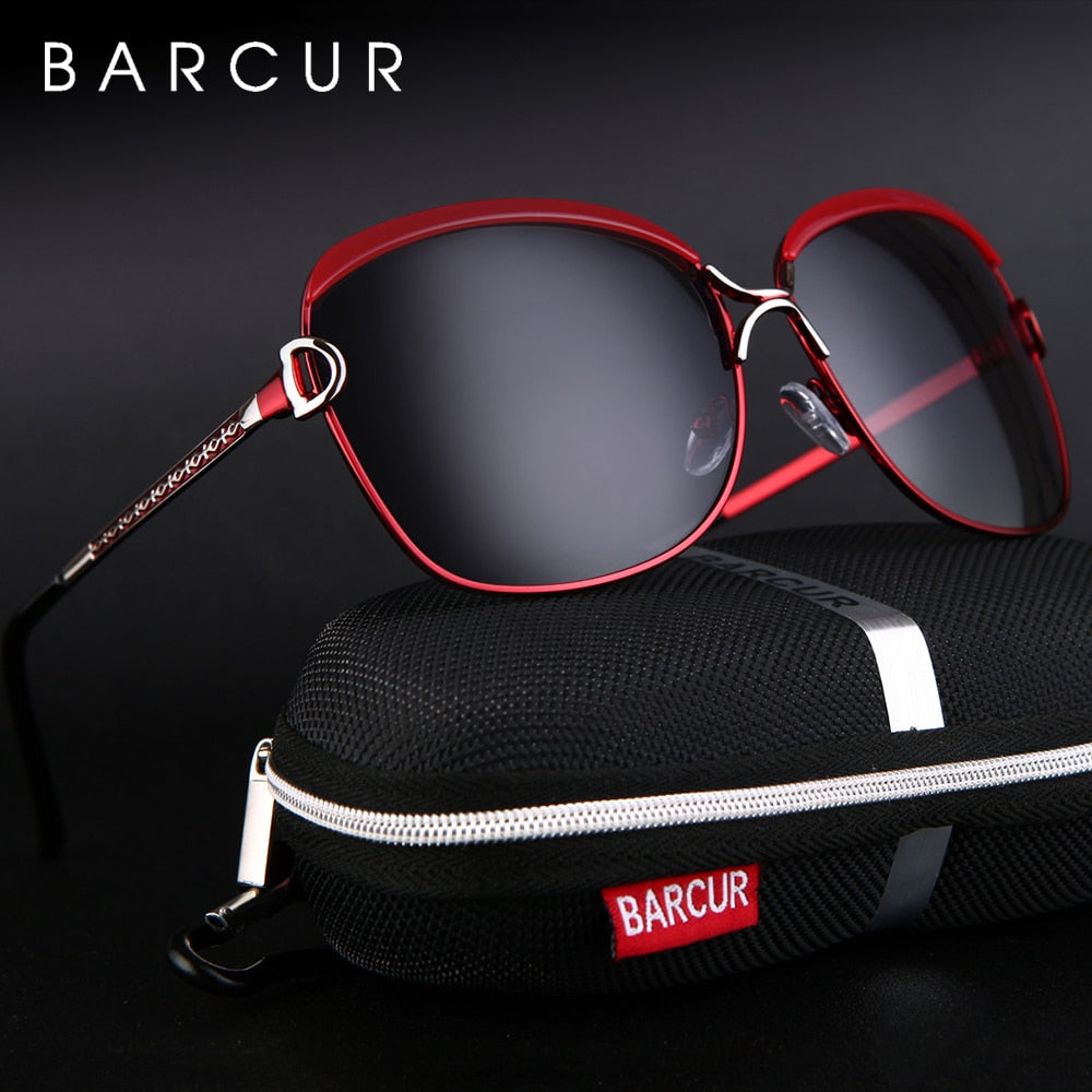 Polarized ladies sunglasses with gradient round lenses and square frame by The Clothing Company Sydney, stylish eyewear accessory.