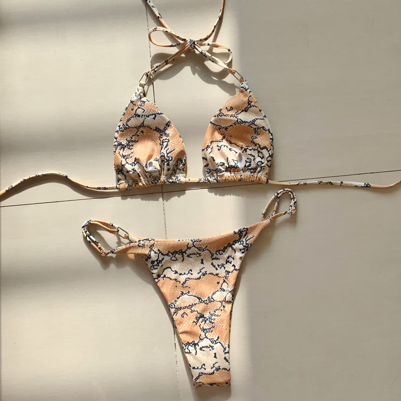 2 Piece Leopard Print Bikini Set Beach Outing Swimming Swimwear Thong Bikini Swimsuits The Clothing Company Sydney