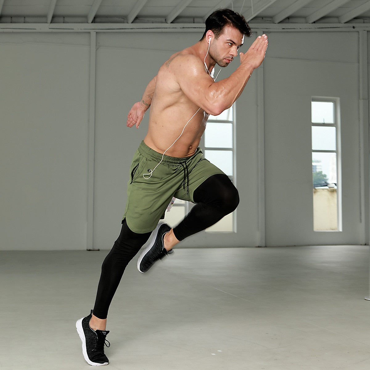 Men's Gym Pants Outdoor Tights Double-Layer Quick Drying Bodybuilding Casual Fitness Running Workout Basketball Sweatpants The Clothing Company Sydney