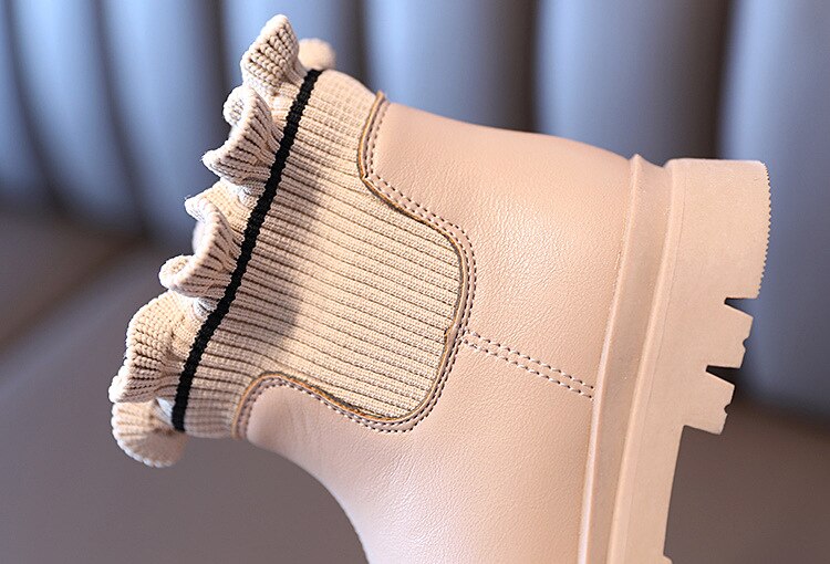 Kids' flower girl boots by The Clothing Company Sydney, plush soft leather girls and boys winter boots with warm lining.