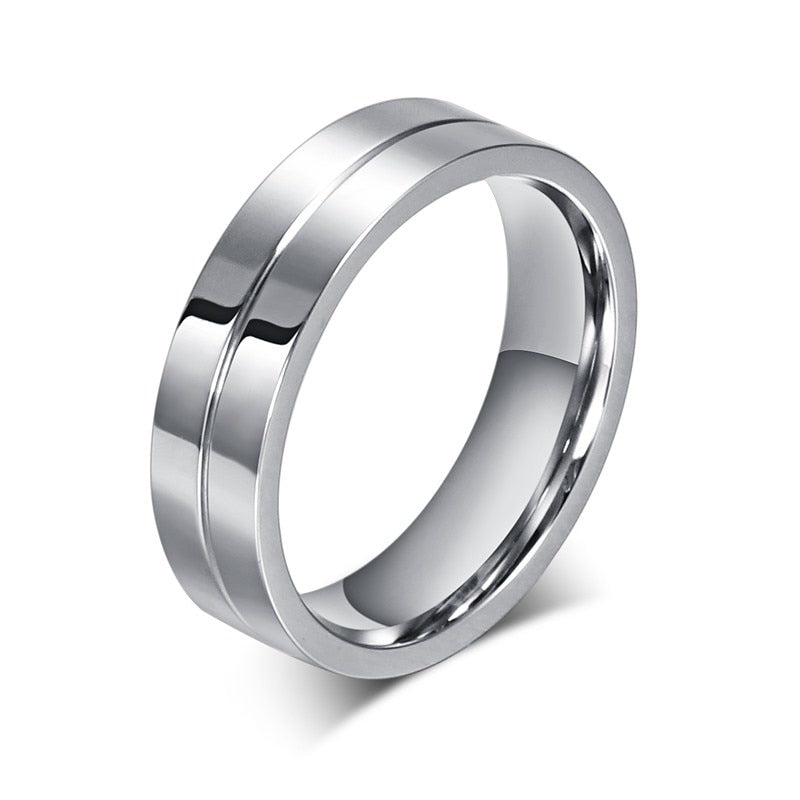 Gold-colored stainless steel wedding band bracelet with CZ stones, designed for couples, featuring elegant love gift jewelry.