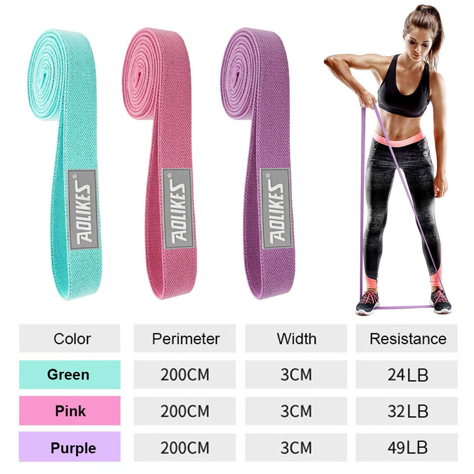 Durable Circle Band Yoga Anti-slip Gym Fitness Rubber Band Exercise Braided Elastic Band Hip Lifting Resistance Band The Clothing Company Sydney