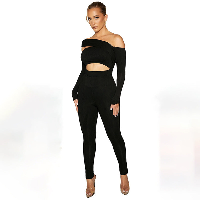 Off Shoulder Backless Elegant Bandage Bodysuit Women Basic Tops Skinny Rompers High Rise Club Party Bodysuit The Clothing Company Sydney