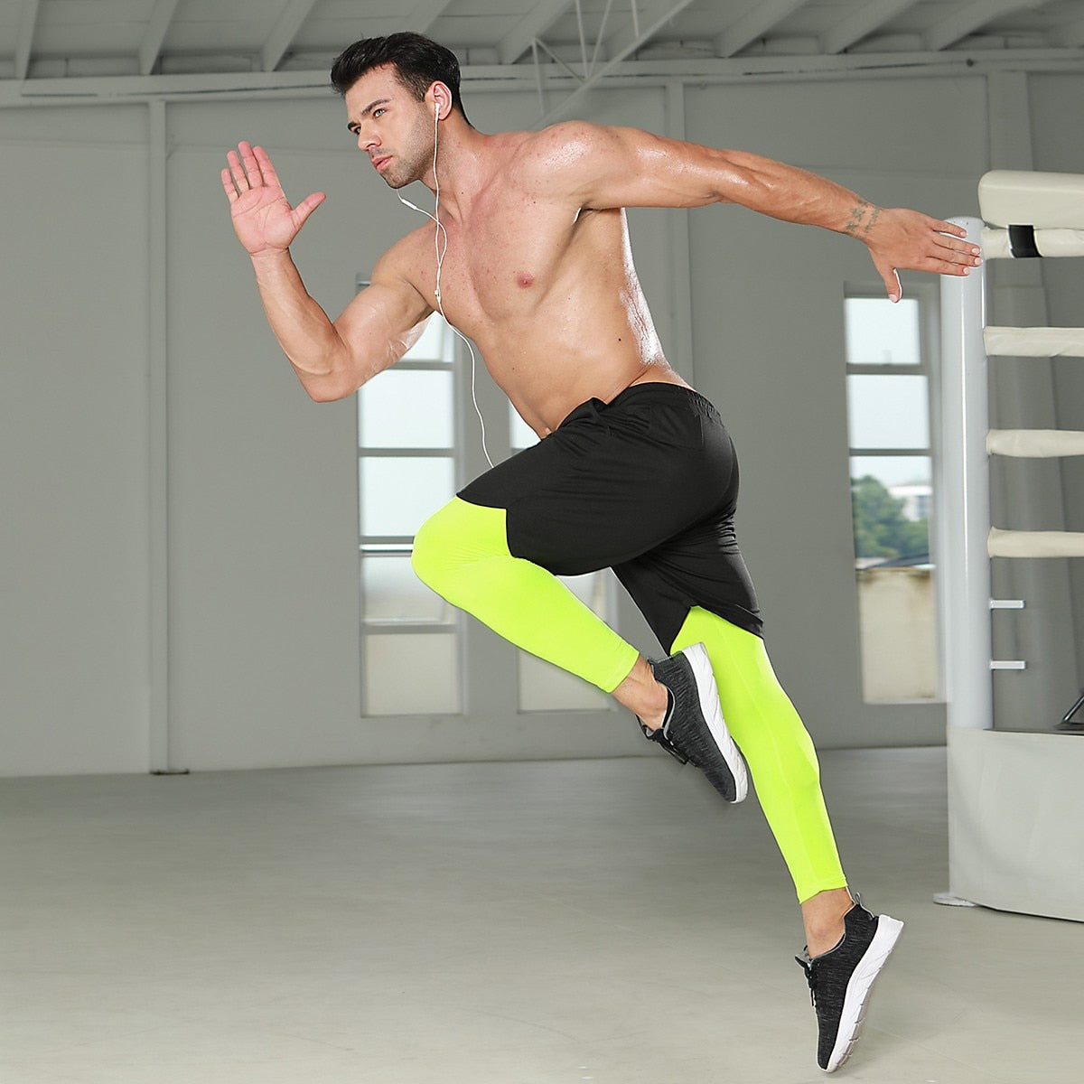 Men's Gym Pants Outdoor Tights Double-Layer Quick Drying Bodybuilding Casual Fitness Running Workout Basketball Sweatpants The Clothing Company Sydney