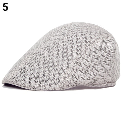 Cotton plaid flat cap for men and women, summer sun hat with adjustable fit, stylish newsboy, ivy, and beret cap by The Clothing Company Sydney.