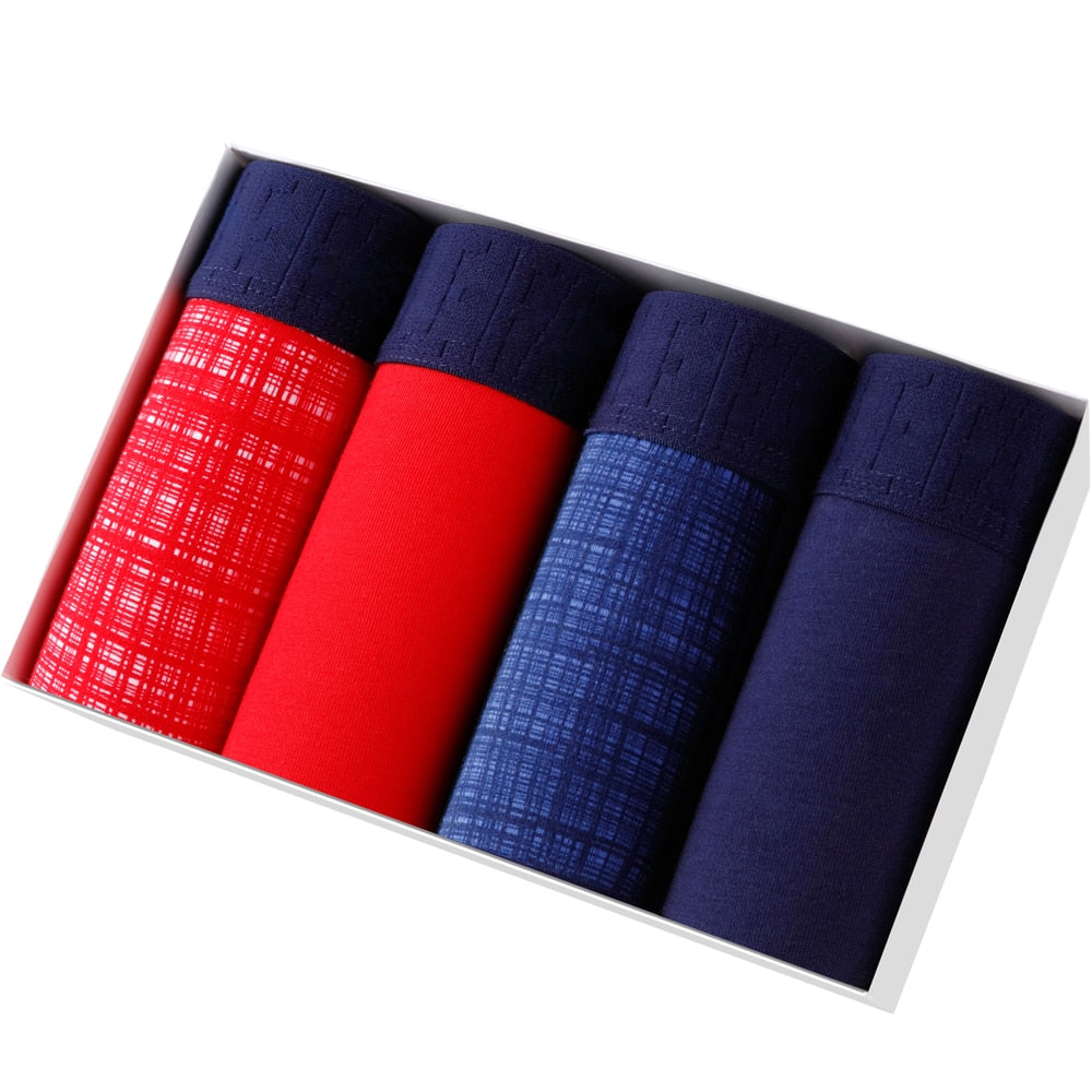 4 Pack Set Men's Boxer Shorts Soft Boxers Panties Underpants Male Cotton Trunks Underwear Boxershorts The Clothing Company Sydney