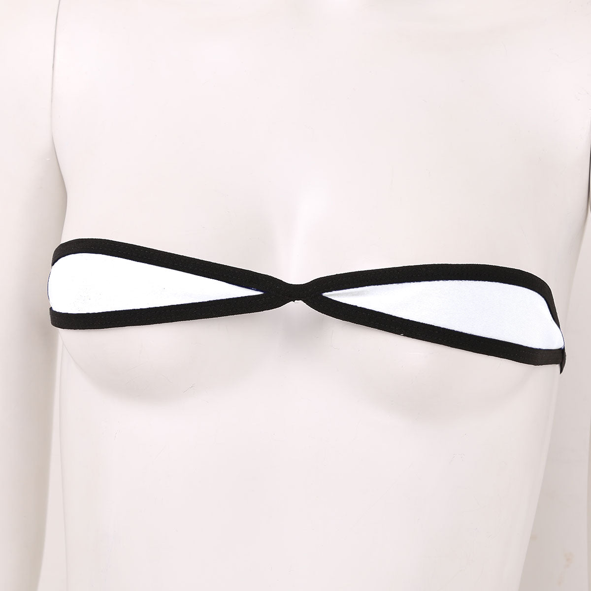 Two-piece micro mini Brazilian bikini set from The Clothing Company Sydney, featuring a tube bra top and G-string swimwear.