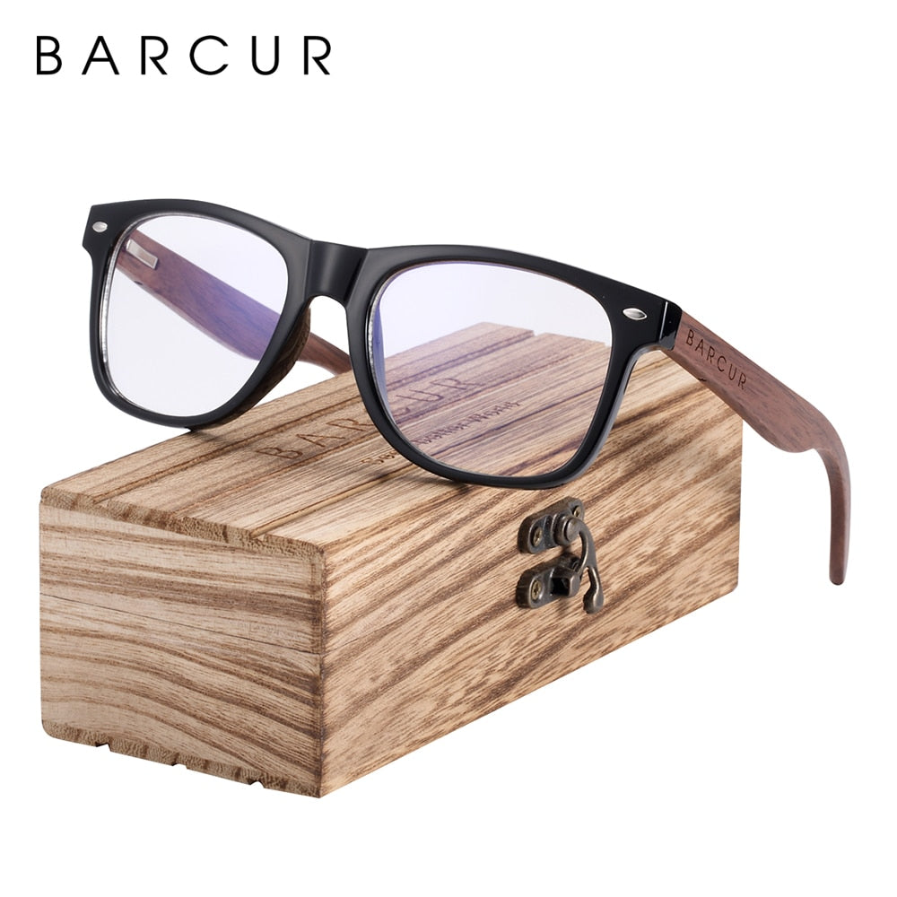 Black walnut wood polarized sunglasses for men with UV400 protection, stylish eyewear accessory by The Clothing Company Sydney.