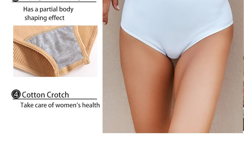 Two seamless women's thong panties from The Clothing Company Sydney featuring cotton blend fabric and comfortable bikini-style design.