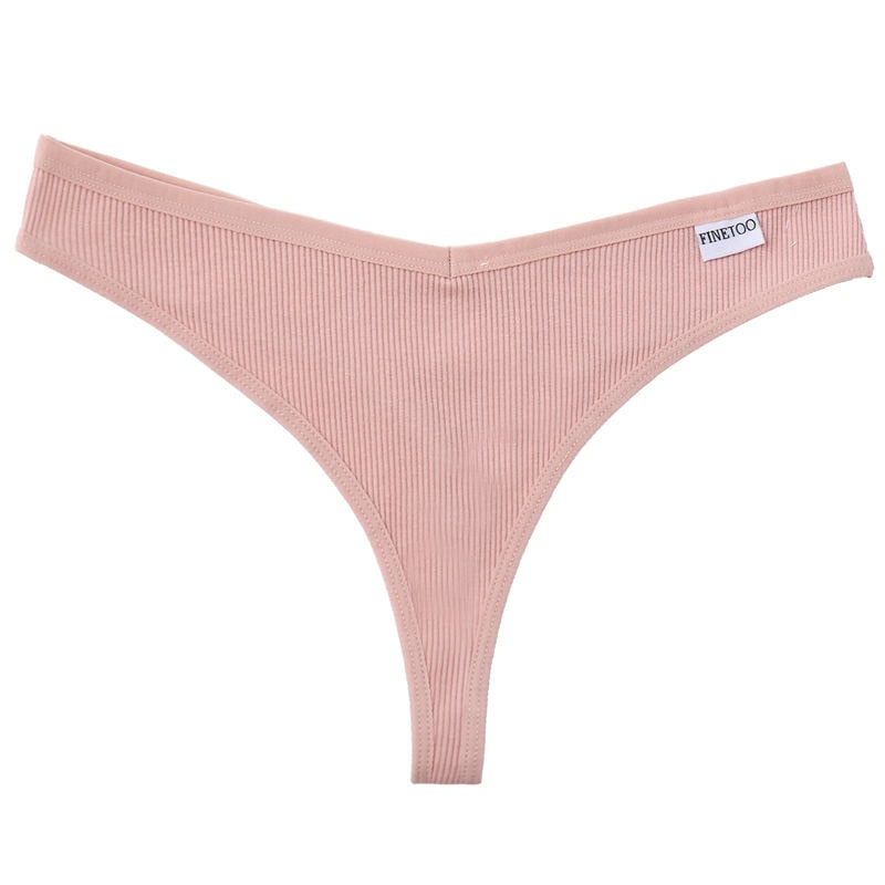 Cotton fruit embroidery G-string thong underwear from The Clothing Company Sydney, featuring T-back design and colorful fruit motifs.