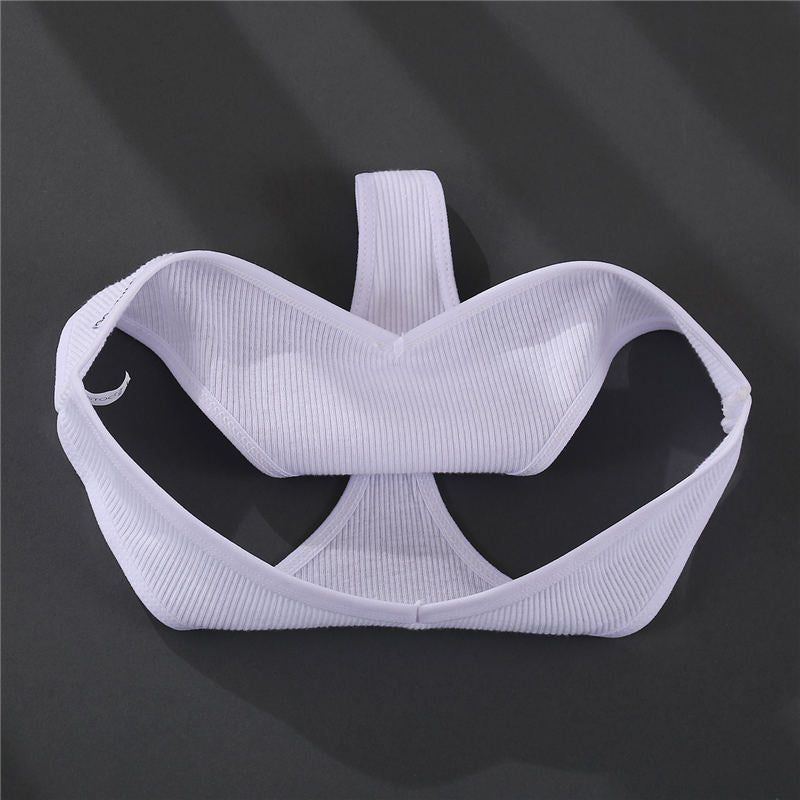 Three-pack set of cotton G-string panties with low waist, T-back design, suitable as comfortable lingerie from The Clothing Company Sydney.