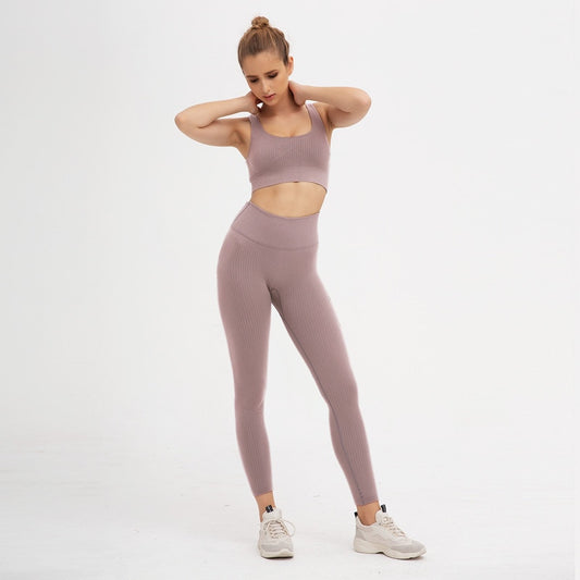 2 Pieces Seamless Fitness Yoga Suit Gym Push Up Clothes Workout Sport Set Padded Sports Bra High Waist Legging Sportswear The Clothing Company Sydney