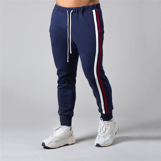 Men's Brand Casual Joggers Sweatpants Gym Running Pants Mens Fitness Bodybuilding Men Jogging Pants Zipper cotton Mix Sweatpants The Clothing Company Sydney