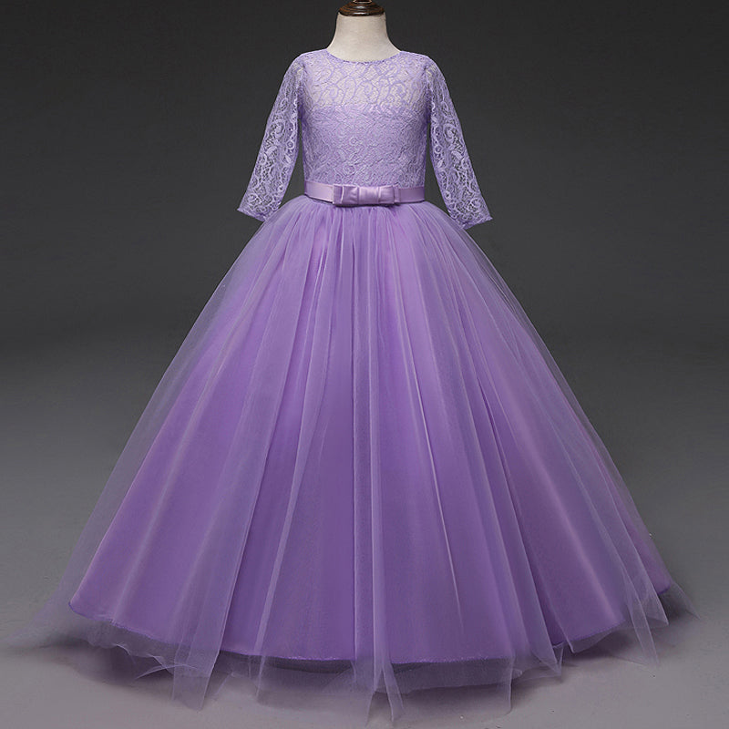 Kid Wedding Dresses for Girls Elegant Flower Princess Long Gown Baby Girl Christmas Dress Size 6 12 14 Years The Clothing Company Sydney