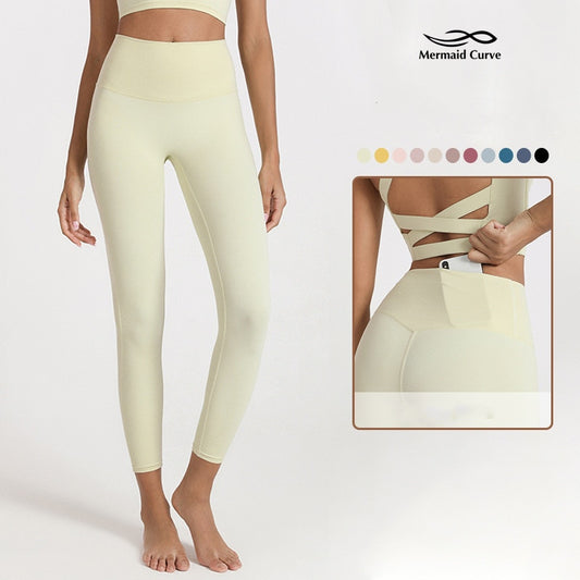 V-belt High Waist Hidden Big Pocket Tight Yoga Pants Rich Elastic Soft Quick Dry Fabric Pilates Women Leggings The Clothing Company Sydney