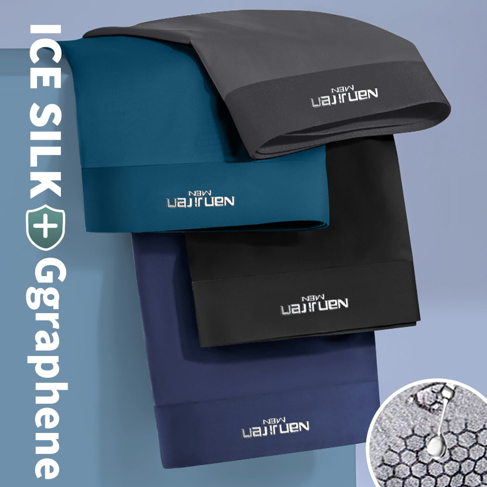 Four breathable men's boxer briefs by The Clothing Company Sydney, featuring antibacterial, pure cotton trunks in a 4-pack.