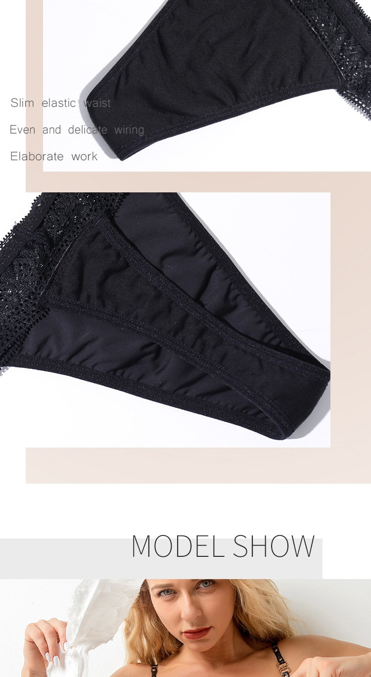 Women's leakproof menstrual panties by The Clothing Company Sydney, four-layer low waist thong underwear with leakproof design.