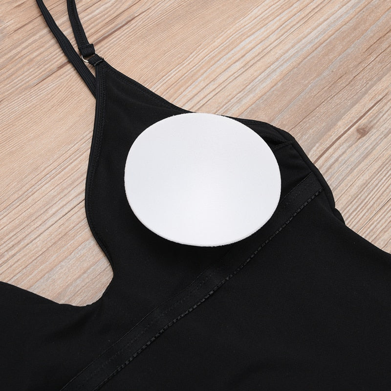 Solid high waist one-piece swimsuit by The Clothing Company Sydney featuring push-up design and beach-ready style.