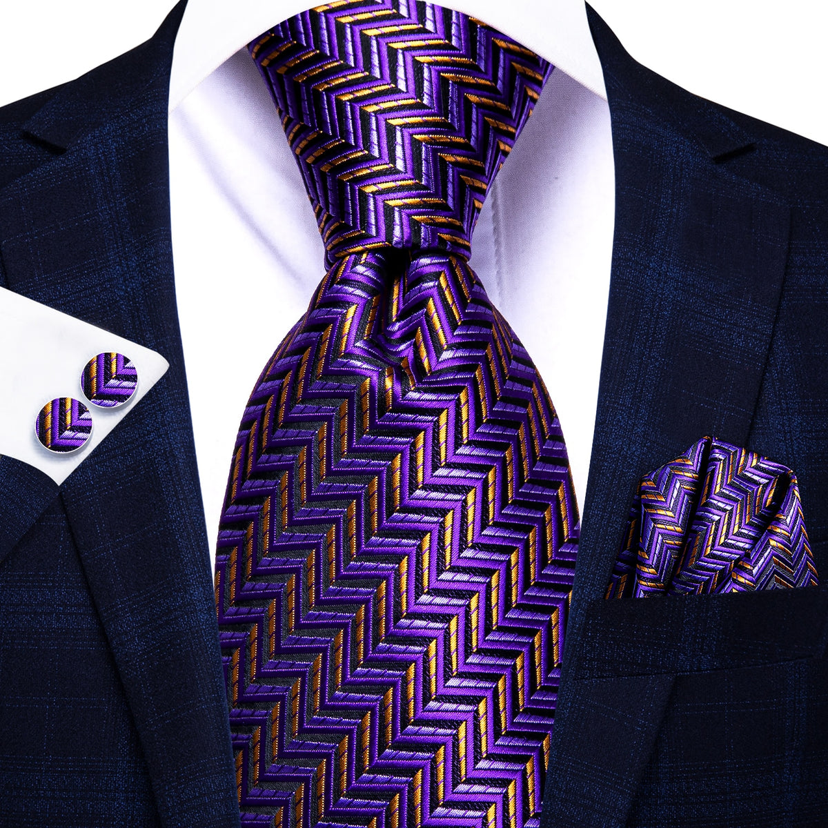 Blue silk men's tie from The Clothing Company Sydney, 8.5cm width, perfect for formal, wedding, or business attire.