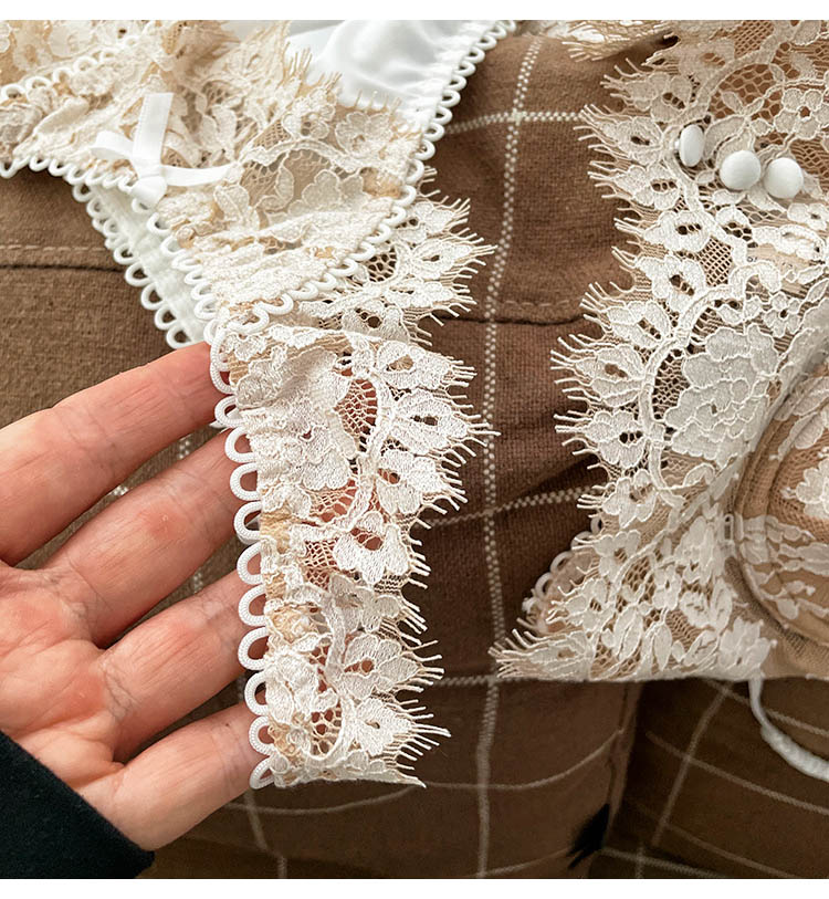 Ultra thin lace lingerie set by The Clothing Company Sydney featuring a push-up bralette and matching panties with eyelash lace details.