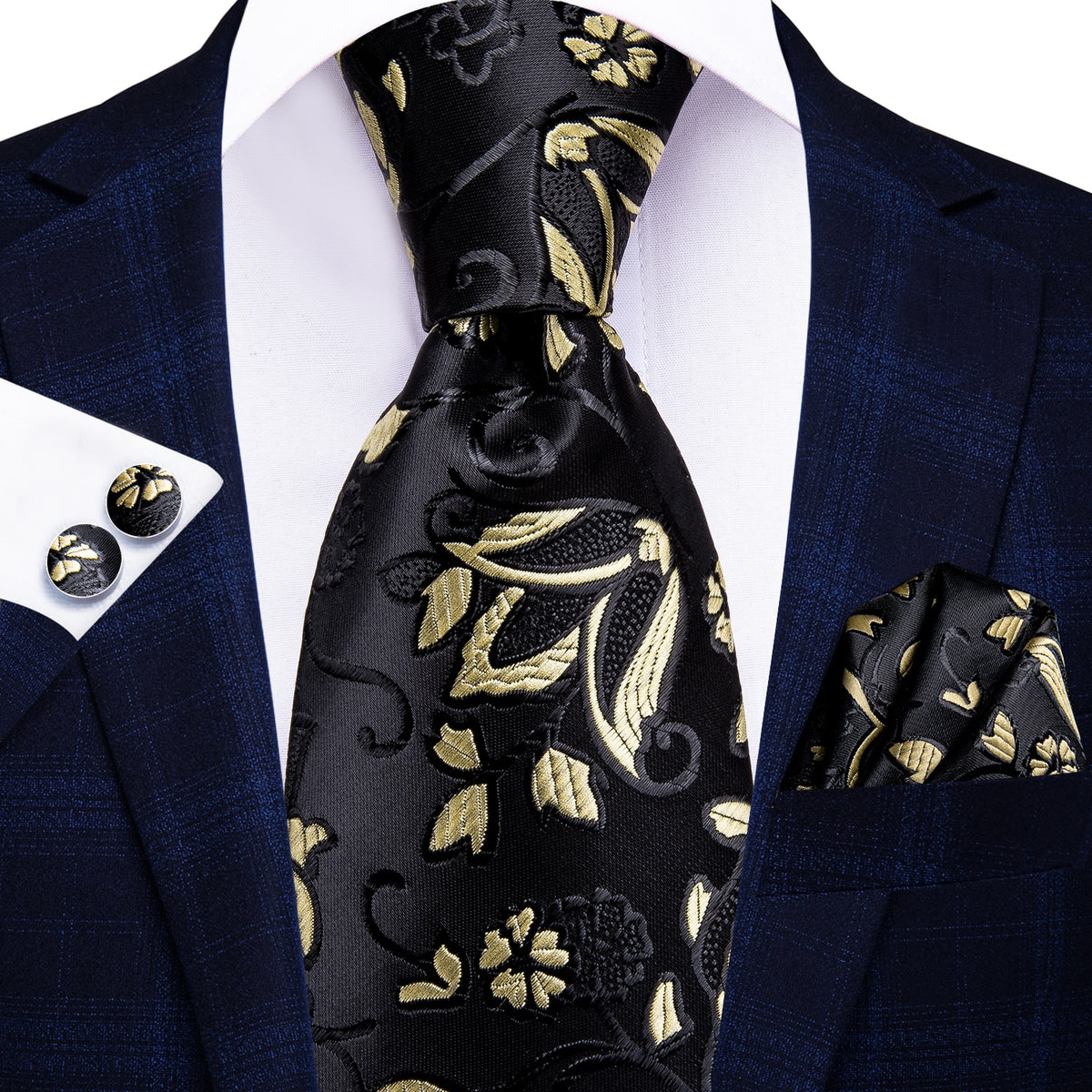 Blue silk men's necktie from The Clothing Company Sydney, 8.5cm width, ideal for business, formal, or wedding occasions.