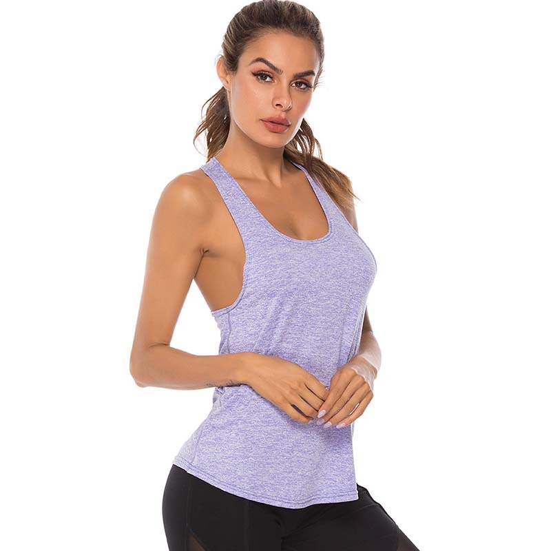 Women's sleeveless racerback running vest from The Clothing Company Sydney, athletic fitness sport tank top for gym, yoga, and training.