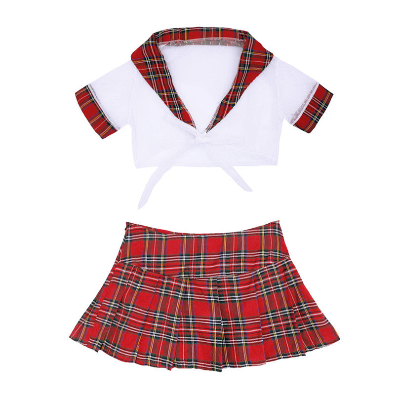 Women's school costume uniform lingerie role play skirt, plus size student cosplay costume by The Clothing Company Sydney.