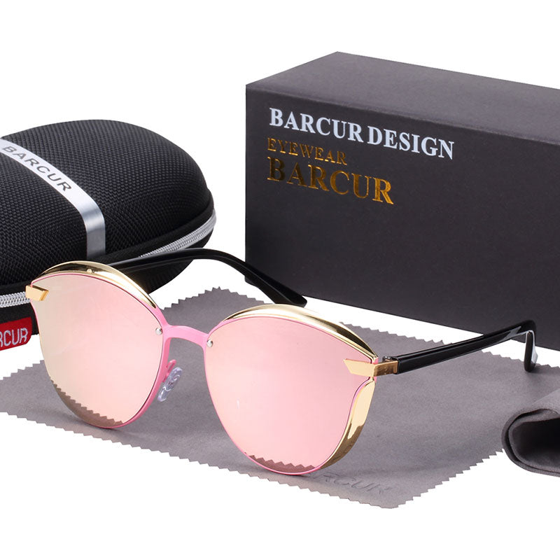 Fashion polarized round women’s sunglasses by The Clothing Company Sydney, stylish ladies sunglasses with UV protection.